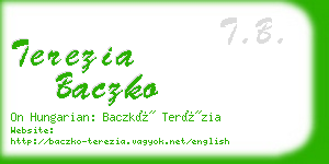 terezia baczko business card